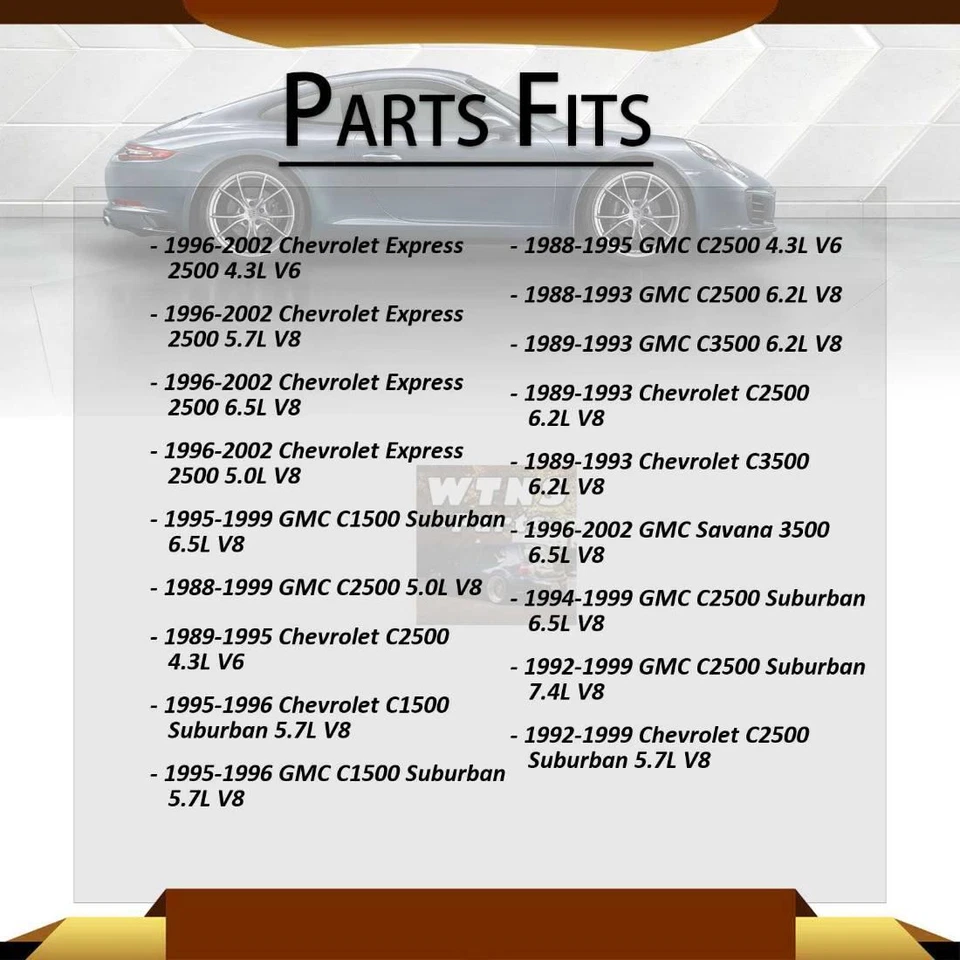 2x Brazos de control inferiores superiores delanteros para GMC C1500 Suburban 6,5 L 1999 1998 1997 Foto 3 de 4