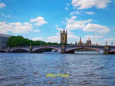 Foto 6x4 Lambeth Bridge Westminster Lambeth Bridge mit House of Lords i c2021