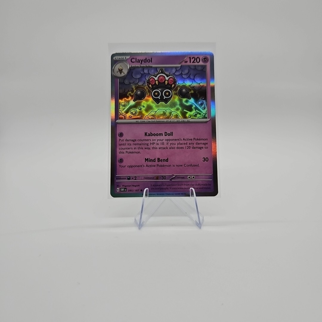 Claydol 095/197 Sv03: Obsidian Flames Holo | eBay