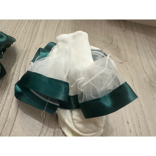 Hunter Green Dress Up Pageant Ankle Socks 4.5-5 Made In USA Two Feet Ahead - Bild 5 von 5