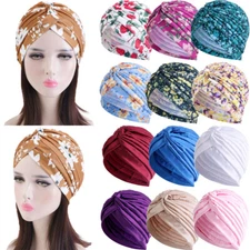 Muslim Hijab Turban Women Chemo Cap Hair Loss Cancer Hat Bonnet Head Scarf Wrap