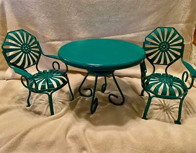 American Girl Doll Kit’s Table And Chairs Pleasant Company Retired