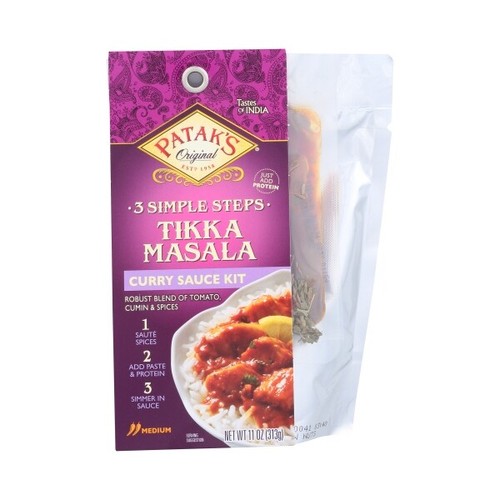 Patak's 3 Step Tikka Masala Curry Sauce Kit Vegetarian 69276100258 eBay