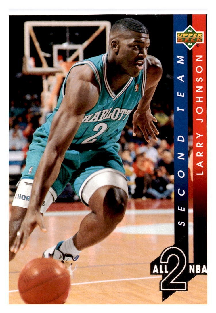 1993 Upper Deck #AN7 Larry Johnson All-NBA - Charlotte Hornets | eBay