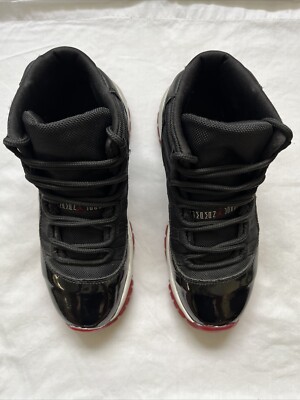 VTG RARE 2001 Nike Air Jordan Retro 11 Bred Playoffs Youth Size 6y