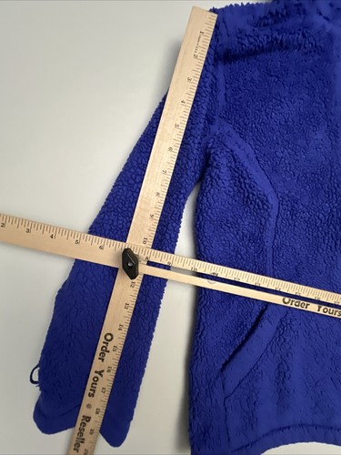 L.L. Bean Girls Fleece Jacket Size Large 14-16 periwinkle Blue Full Zip pockets - Picture 7 of 14