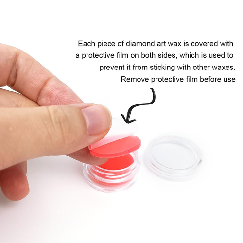 30 Pcs DIY Diamond Painting Wax Glue Art with Clay Storage RED - Picture 2 of 5