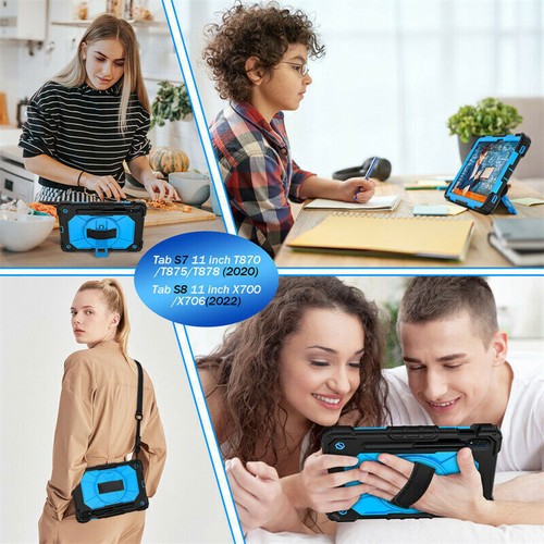 Heavy Duty Shockproof Case Cover For Samsung Galaxy Tab S7 FE S8 Plus 11" 12.4" - Picture 53 of 68