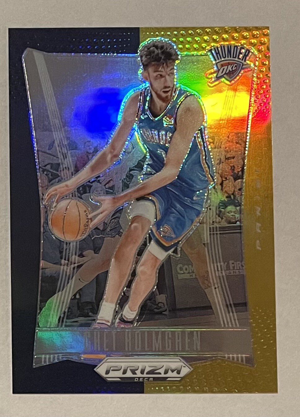 2023-24 Prizm Deca Chet Holmgren Black Gold 1/5 First On The Print