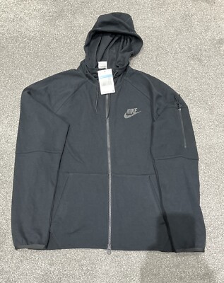 Nike Tech Fleece Full Zip Hoodie Jacke - Schwarz - DD5284 - 010 - Medium (M)