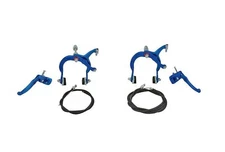 ALTALINE MX ALLOY FRONT OR REAR BRAKE SET BLUE BMX/MX BICYCLES.