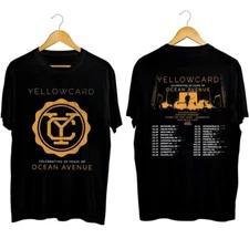 Yellowcard 2023 Tour T-Shirt Gift For Fan Black All Size Shirt   HE1082