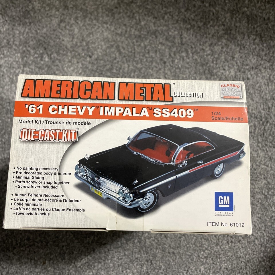 American Metal Collection '61 Chevy Impala Die Cast Model Kit One New