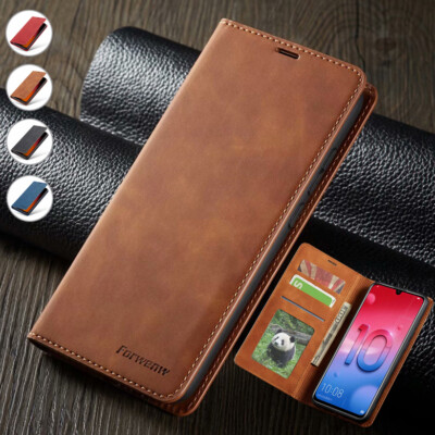 Für Huawei Mate 20/30 Lite Pro/P Smart Leder Wallet Case Magnet Flip Cover