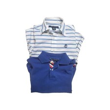 Brooks Brothers Boy's Long Sleeves Shirt Button Up Blue Lot Of 2 Size XS 4-5