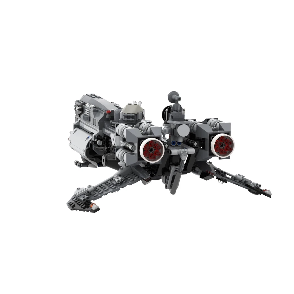 MOC: The Fast and Capable Spaceship with Exploration Buggy 929 Pieces DIY - Image 4 of 4