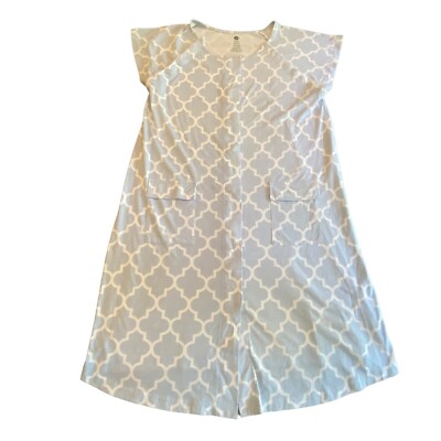 Kindred Bravely Blue Labor Delivery Maternity Nursing Gown S M L Snaps 