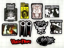 Goth / Gothic Vinyl Sticker Lot (10 Stickers) SET 6 punk black metal new wave