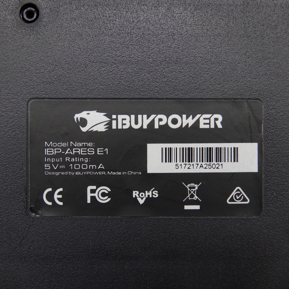 iBUYPOWER Ares E1 USB Wired Gaming Keyboard - Spill Resistant, Black ...