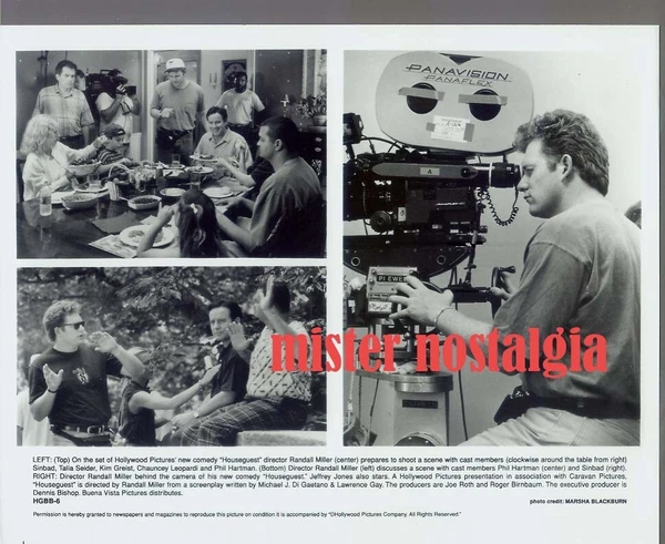 Vintage Photo 1995 Director Randall Miller Sinbad Phil Hartman in Houseguest