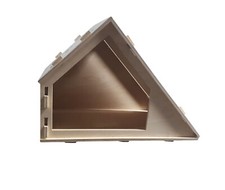 Hundehütte Indoor aus Holz mit schrägem Dach für kleine Hunde