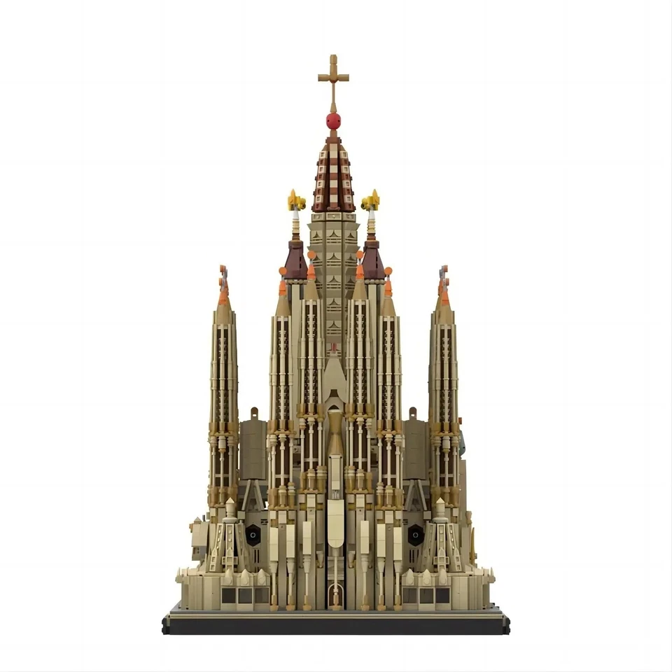 MOC Sagrada Familia Catedral Bloques de Construcción Juguetes Set 10045 Piezas Regalo Foto 3 de 4