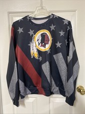 Washington Redskins NFL Graphic Allover Print Sweatshirt Adult L