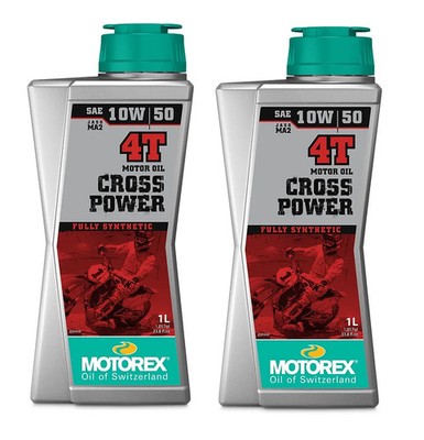 Motorex Cross Power 4T 10W-50 Motoröl 10W50 2x 1L Moto Cross, Enduro