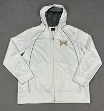 Tapout MPS Hoodie Zip Up White Size Large Y2K
