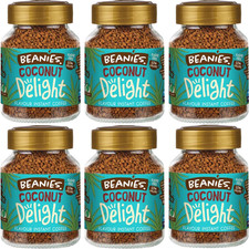 Beanies Coffee Coconut Delight Flavour Instant Coffee - 50g (Pack of 6)
