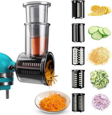 Stainless Steel Slicer Shredder Attachments for Kitchenaid Stand Mixers, Vegetab