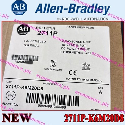 NEW NEW PLC 2711P-K6M20D8 AB Panelview Plus 600 2711P K6M20D8