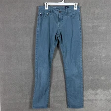 AG Adriano Goldschmied Jeans Mens 29x29 Blue Tellis Modern Slim Herringbone