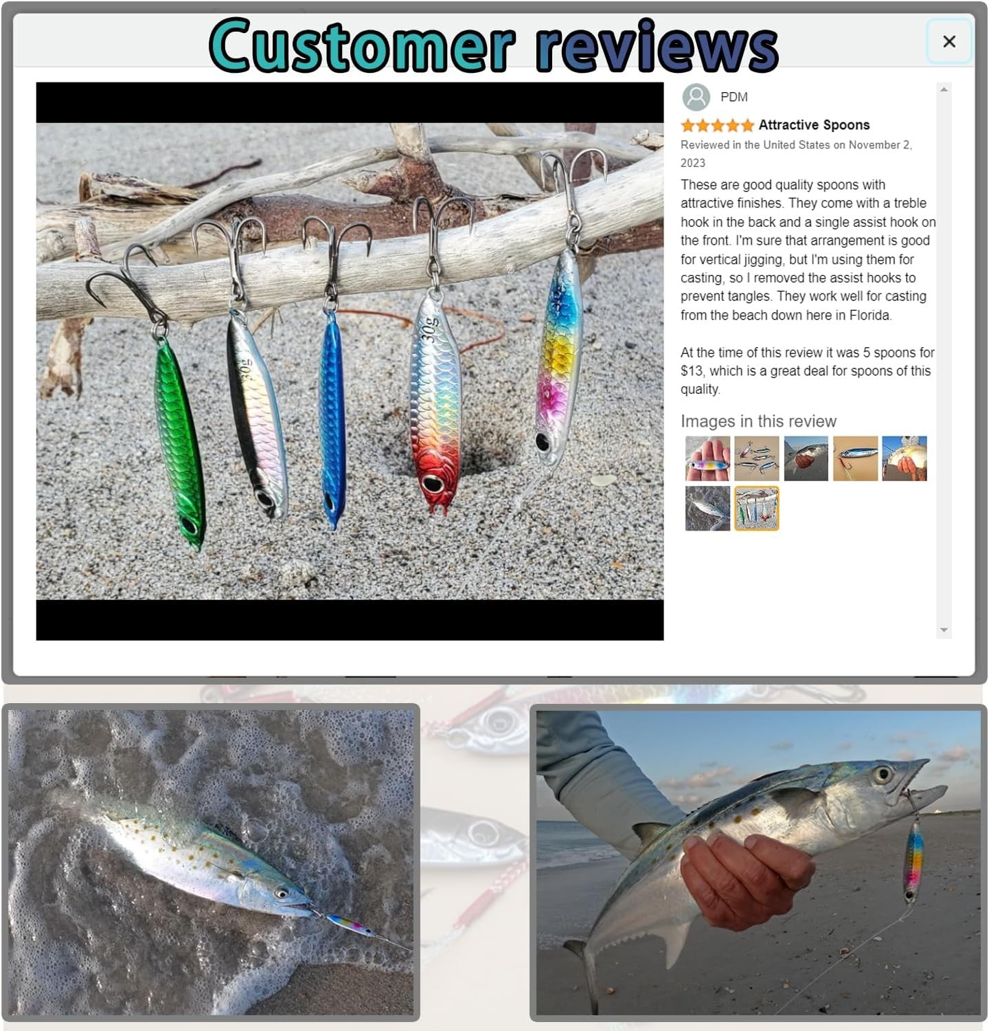 Saltwater Jigs Fishing Lures with Ultra-Sharp Hooks, Saltwater 5PCS-30g/1.06oz - Image 7