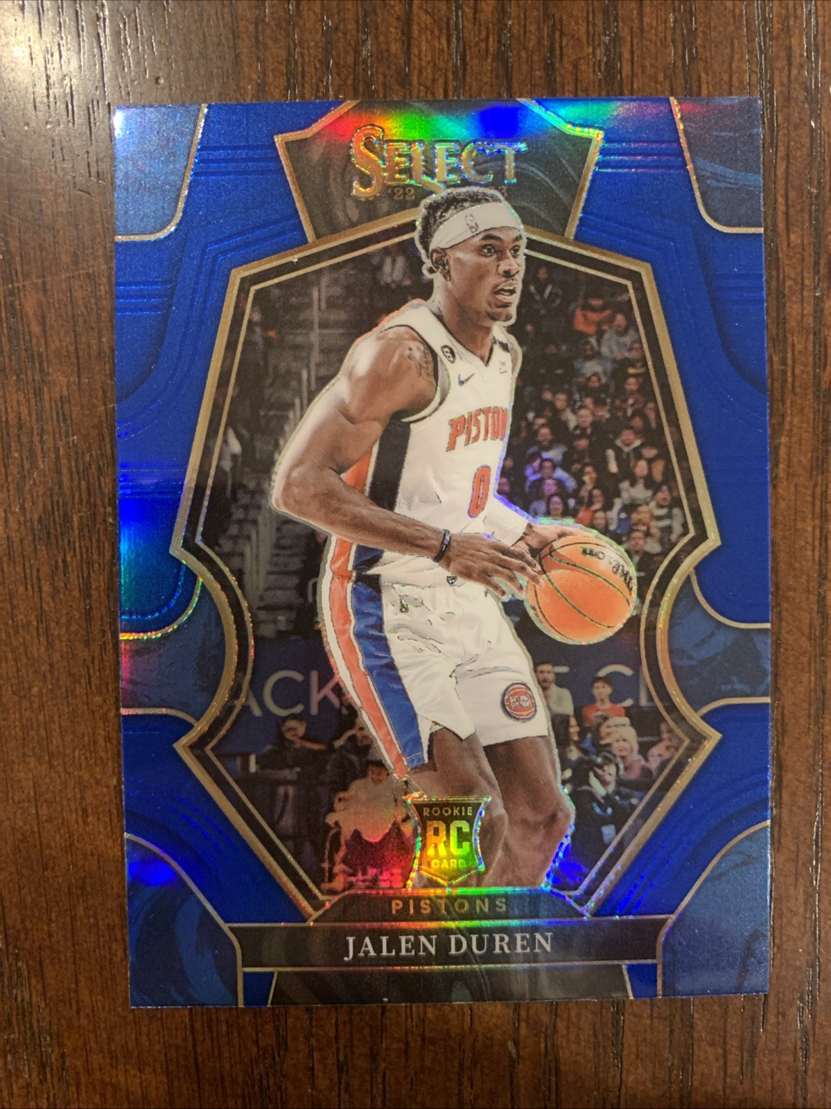 2022-23 Panini Select - Premier Level Blue Prizm #176 Jalen Duren (RC)