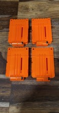 Lot of 4 Nerf N-Strike Elite 6-Dart Orange Magazine Clips   Genuine Hasbro