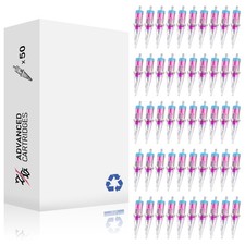 50Pcs Tattoo Cartridge Needles Assorted Mixed Size 12 Round Liner -3RL PINK