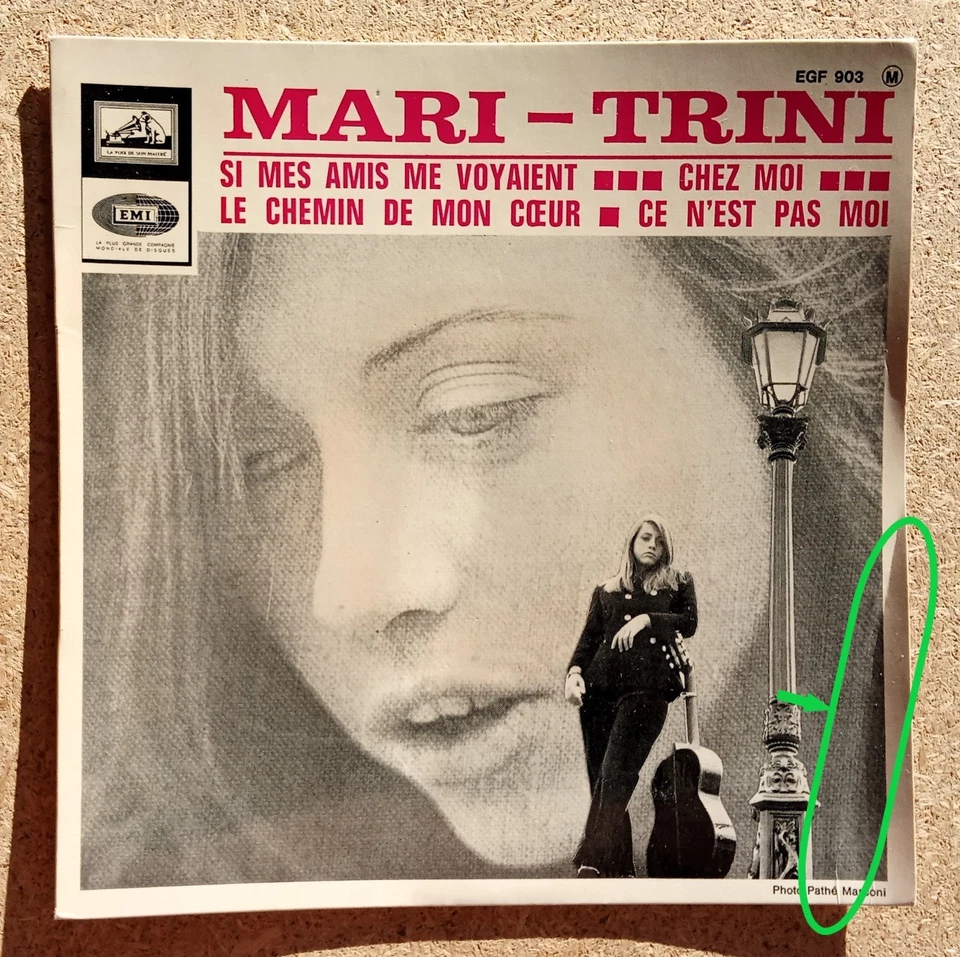 RARE EP Original 1965 de MARI-TRINI Chez LVDSM N° EGF 903 Ⓜ Disque comme NEUF - Photo 3/4