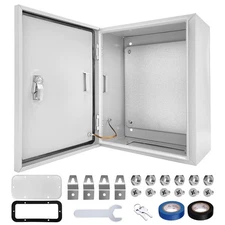 Outdoor Electrical Box 12 x 10 x 6''D NEMA 4X Enclosure Steel Box, Waterproof...