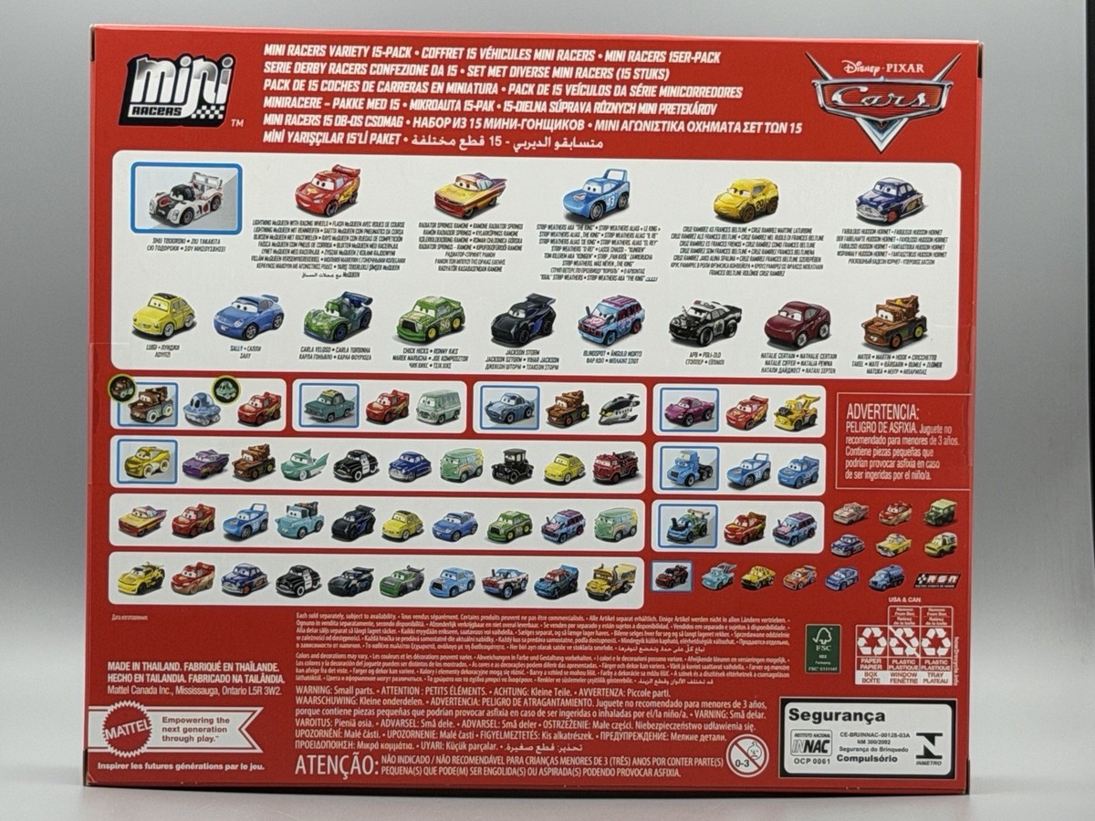 Disney Pixar Cars 3 Mini Racers Variety 15 Pack Metal Racing SHU