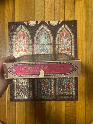 GOLDEN GOTHIC FOIL JIGSAW PUZZLE　ジグソーパズル COMPLETE Vintage 1971 Golden Gothic 500 Piece Foil Jigsaw Puzzle