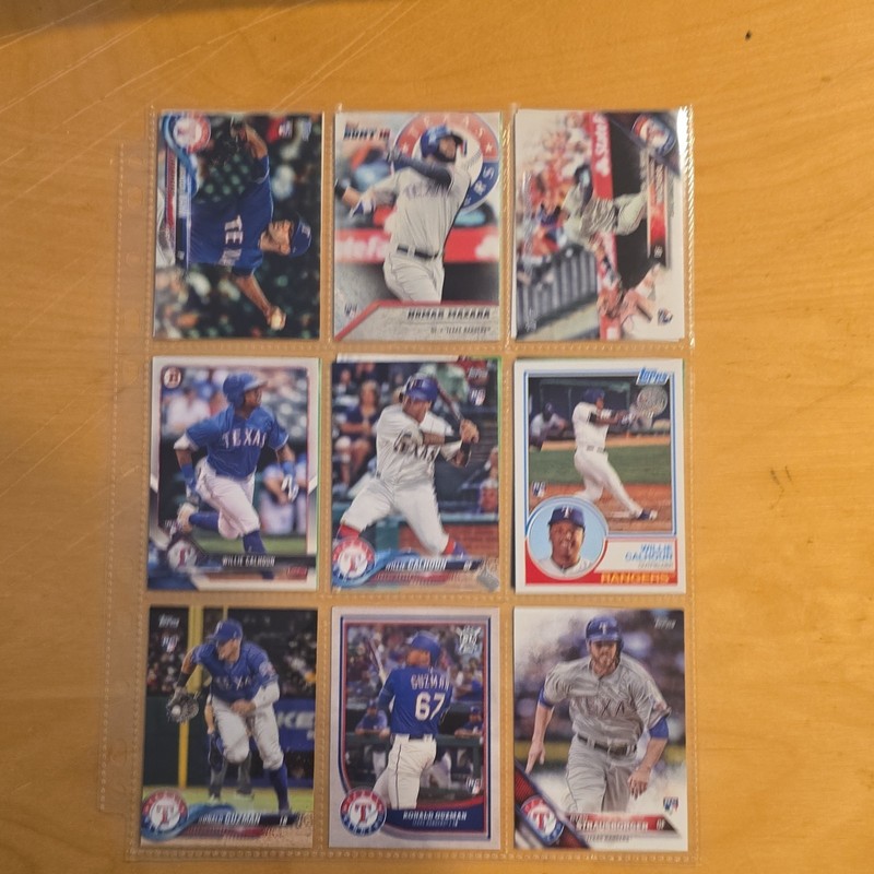 Topps Allen & Ginter MLB Baseball Card Lot (18) 2018 Rangers Athletics