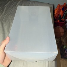 Clear Plastic Foldable Lidded Rectangle Storage Box
