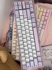 Wuque Ikki68 Aurora ( NOT SELLING KEYCAPS ) Purple Mechanical Keyboard with Case