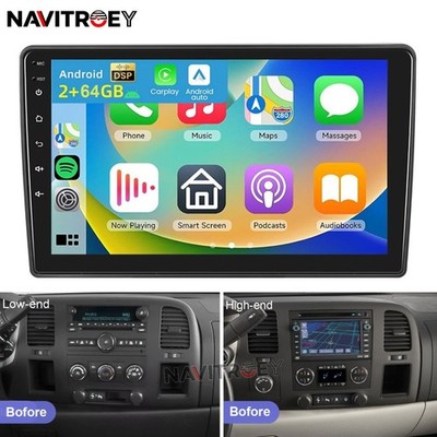 For 2007-2014 Chevy Silverado 1500 2500 Carplay Android 15 Car Stereo Radio GPS