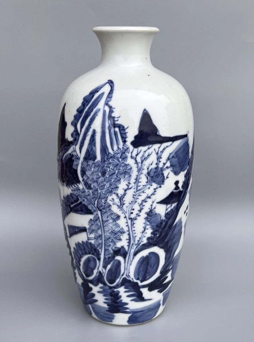 蓝色古董原版1800-1849 中国古董花瓶| eBay