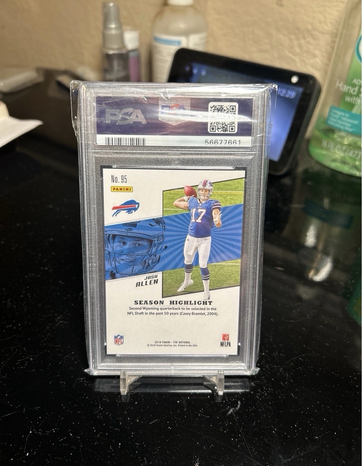 2018 Panini National Convention - Rookies Josh Allen #95  /399 (RC) PSA 10 view 2