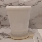 Vintage E.O. Brody Co Large White Milk Glass Lg. Bouquet Wide Vase MJ-45