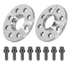 2x Alu Distanzscheiben 10mm for VW Polo 4x100 Spurverbreiterung M12x1,5x35mm