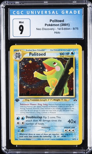 Politoed (1st Edition) graded CGC 9 for sale on eBay
